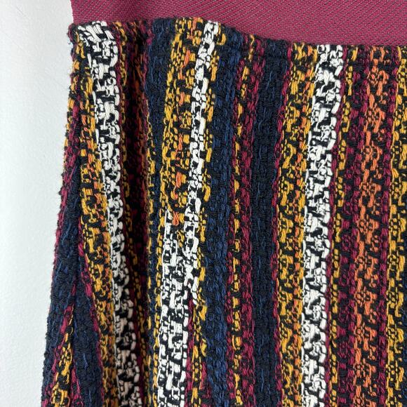 ZARA Flowy Fringe Wrap Skirt Striped Boho Moroccan Vacation Women’s M - Picture 9 of 10